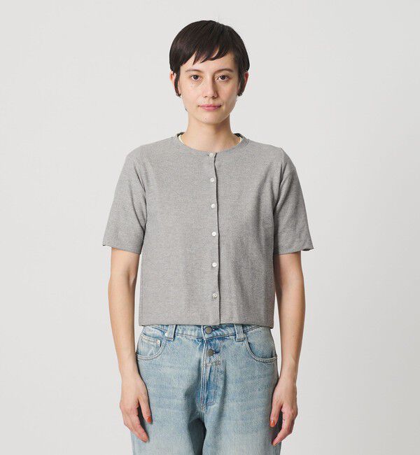 BEAUTY&YOUTH UNITED ARROWS「【WEB限定】ラメ ショートスリーブカーディガン」|カーディガン|