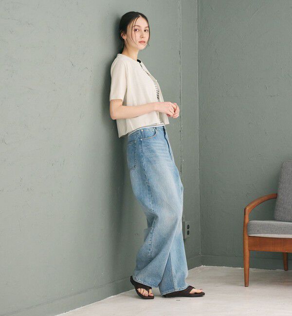 BEAUTY&YOUTH UNITED ARROWS「【WEB限定】ラメ ショートスリーブカーディガン」|カーディガン|