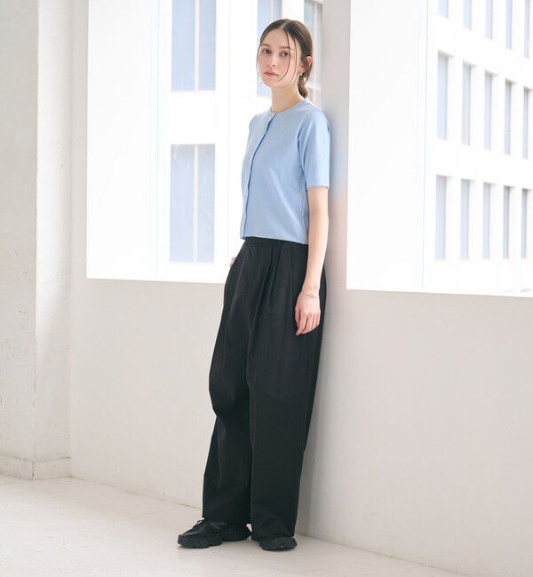 BEAUTY&YOUTH UNITED ARROWS「【WEB限定】ラメ ショートスリーブカーディガン」|カーディガン|