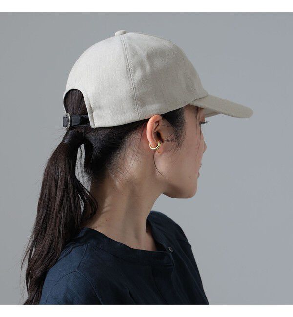 Demi-Luxe BEAMS 「〈WOMEN〉KIJIMA TAKAYUKI / リネン 6パネル キャップ」|ハット|