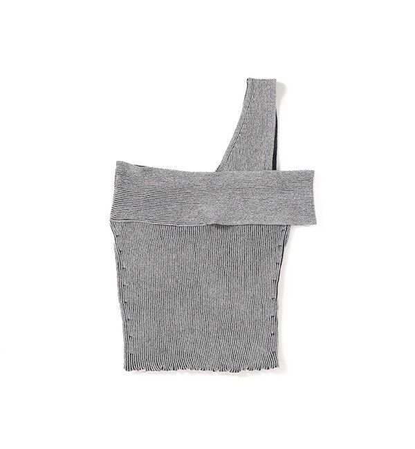 BEAMSBOY「maturely / プレーティング ワンショルダー ベスト」|ベスト・ジレ|