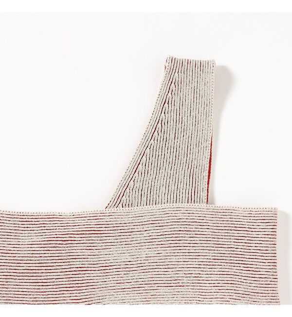 BEAMSBOY「maturely / プレーティング ワンショルダー ベスト」|ベスト・ジレ|