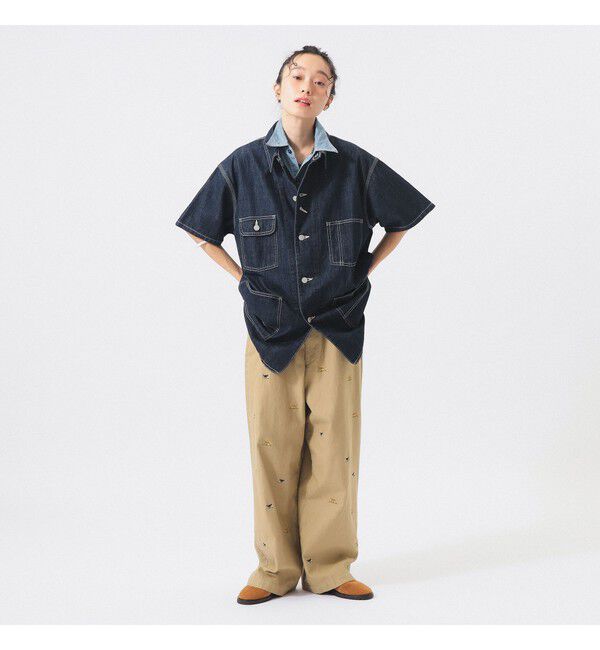 BEAMSBOY「デニム カバーオール ショートスリーブ」|ブルゾン・スタジャン|