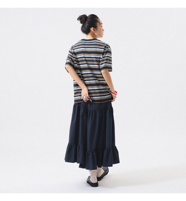 BEAMSBOY「エンブロイダリー マルチボーダー ショートスリーブ Tシャツ」|Tシャツ・カットソー|