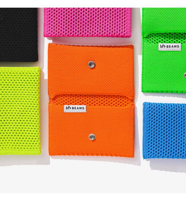 BEAMS「bPr BEAMS / ニット カードケース」|ステーショナリー|ORANGE