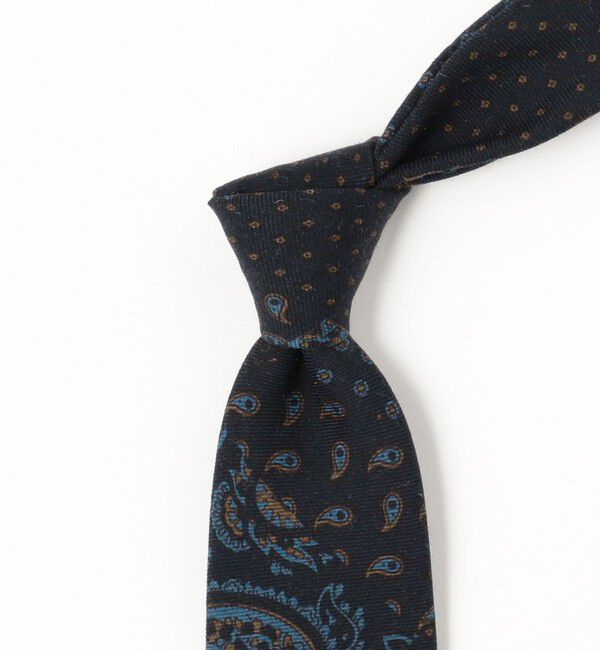 BEAMS PLUS「BEAMS PLUS / ペイズリープリント ウール シルク タイ」|ネクタイ・蝶ネクタイ|