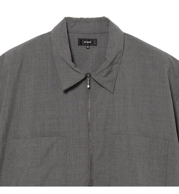 BEAMS「ハーフジップ プルオーバー シャツ」|シャツ・ブラウス|