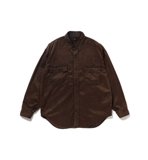 BEAMS「フェード ワークシャツ」|シャツ・ブラウス|BROWN