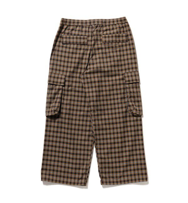 BEAMS「チェック カーゴ パンツ」|チノ|