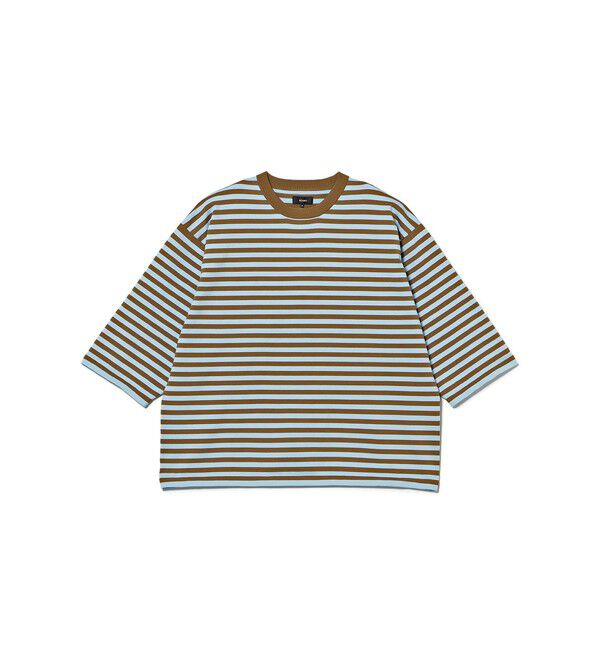 BEAMS「ショート ニット Tシャツ 【ワイドショートフィット】」|ニット・セーター|