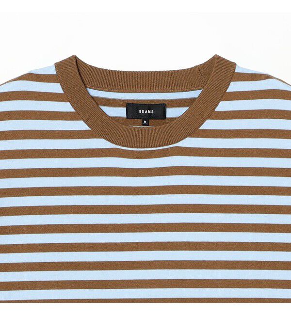 BEAMS「ショート ニット Tシャツ 【ワイドショートフィット】」|ニット・セーター|