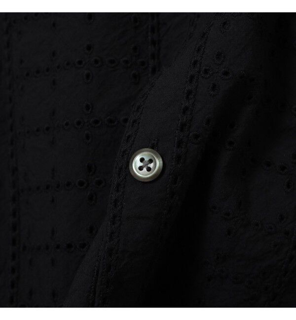 BEAMS「レース オープンカラーシャツ【リラックスフィット】」|シャツ・ブラウス|