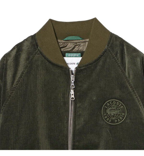 BEAMS「【別注】LACOSTE / コーデュロイ ブルゾン」|ブルゾン・スタジャン|