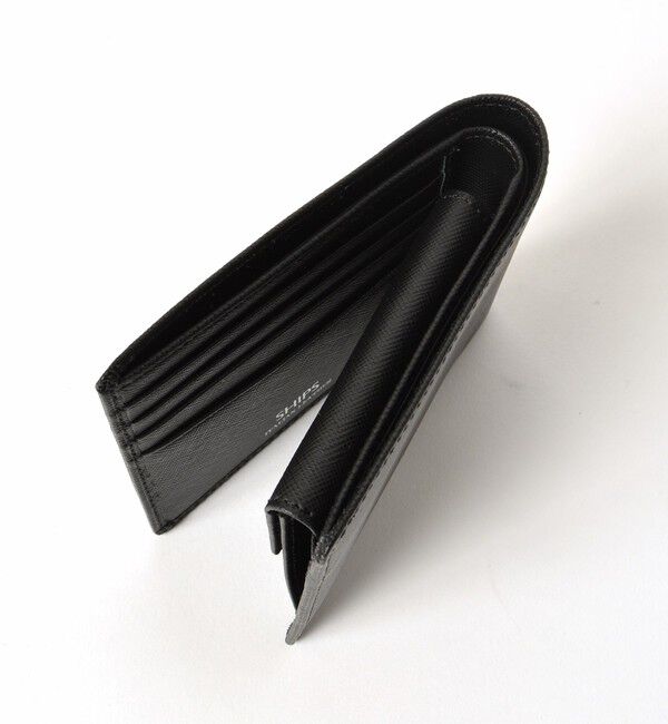 SHIPS「SHIPS:【SAFFIANO LEATHER】 イタリアンレザー 2つ折 財布」|財布|