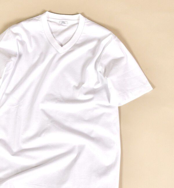 SHIPS「SHIPS: 抗菌・防臭 NANO-FINE（R） コットン Vネック Tシャツ」|Tシャツ・カットソー|