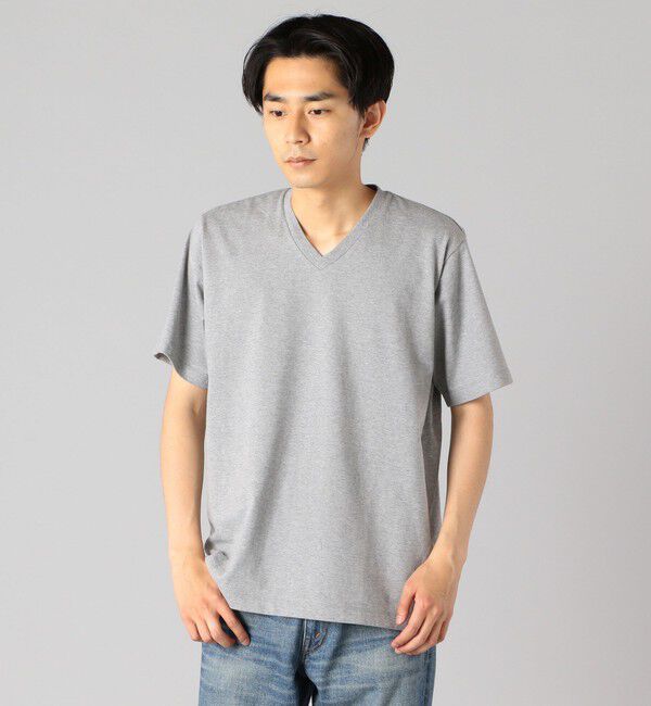 SHIPS「SHIPS: 抗菌・防臭 NANO-FINE（R） コットン Vネック Tシャツ」|Tシャツ・カットソー|