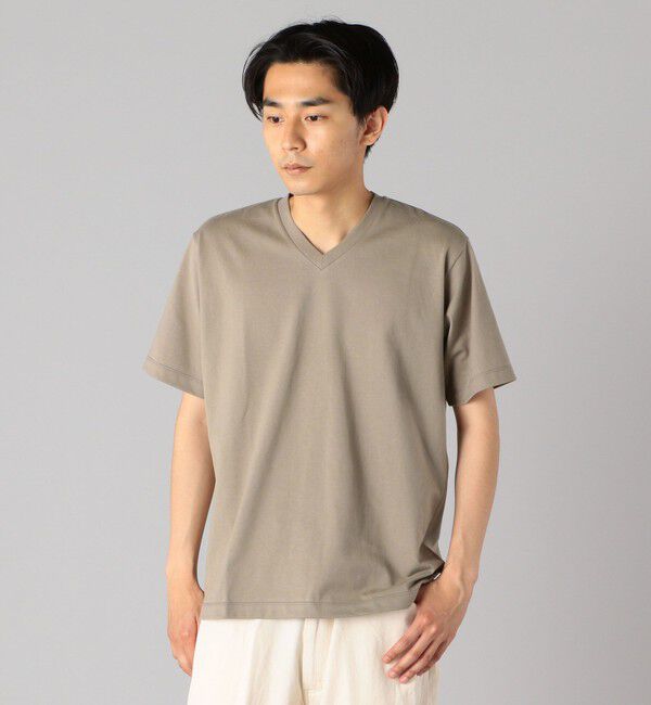 SHIPS「SHIPS: 抗菌・防臭 NANO-FINE（R） コットン Vネック Tシャツ」|Tシャツ・カットソー|