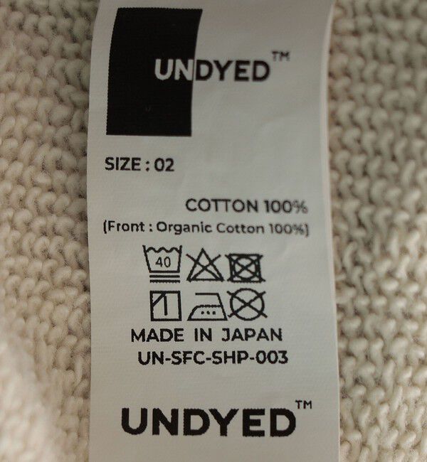 SHIPS Days「SHIPS Days: UNDYED SALLY FOX オーガニック スウェット」|スウェット・ジャージ|
