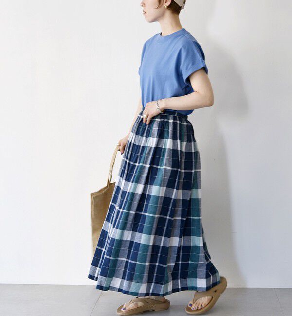 SHIPS any「SHIPS any:〈抗菌防臭/洗濯機可能〉USAコットン フレンチスリーブ TEE」|Tシャツ・カットソー|