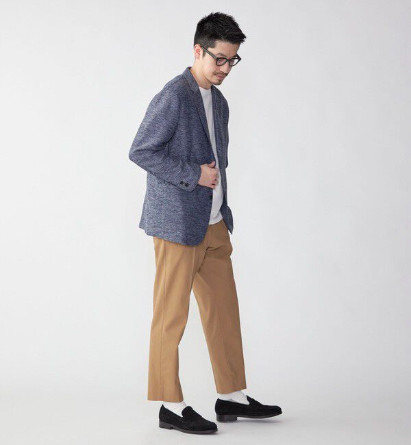 SHIPS「SHIPS: ワンプリーツ オーガニック ツイル パンツ」|スラックス|