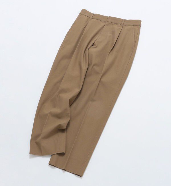 SHIPS「SHIPS: ワンプリーツ オーガニック ツイル パンツ」|スラックス|