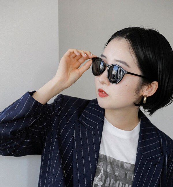 quaranciel「quaranciel: ボストン フレーム サングラス」|サングラス|ブラック