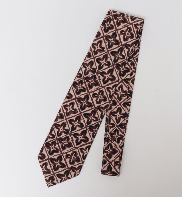 SHIPS「【SHIPS別注】Stefano cau: バティック プリント ネクタイ」|ネクタイ・蝶ネクタイ|ブラウン系