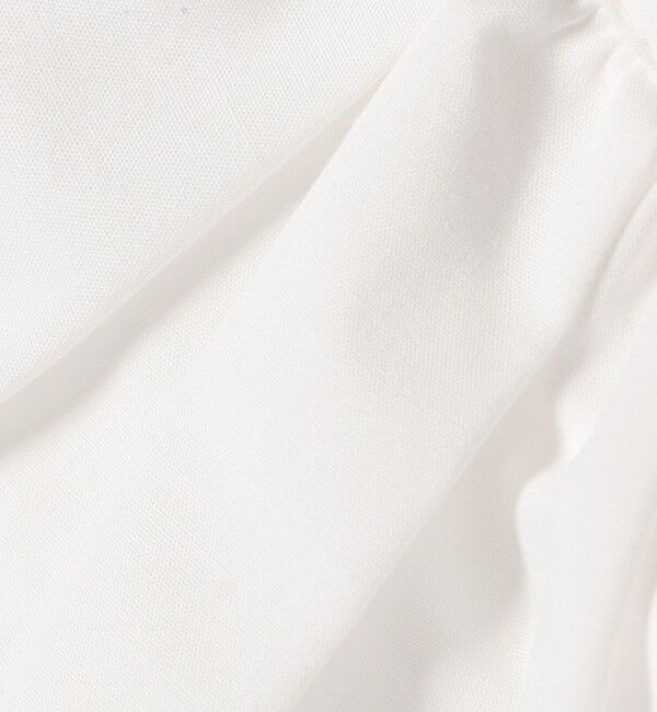 quaranciel「quaranciel:〈洗濯機可能〉ブロード ラッフル スタンドカラー ブラウス」|シャツ・ブラウス|