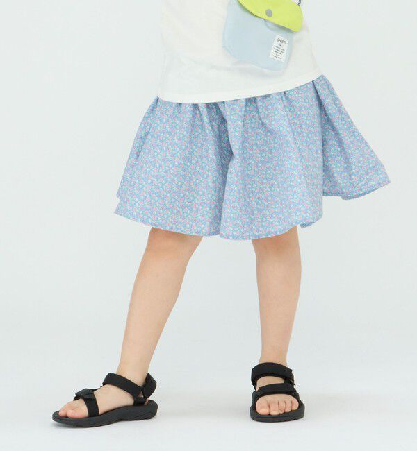 SHIPS Colors 「SHIPS Colors:〈洗濯機可能〉フラワー プリント ガウチョ パンツ(80~130cm)」|キュロット|