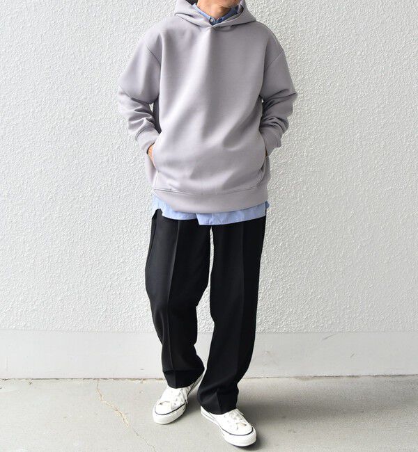 SHIPS any「SHIPS any: カラー ダンボール スナップ プルオーバー パーカー 25AW◇」|パーカー|