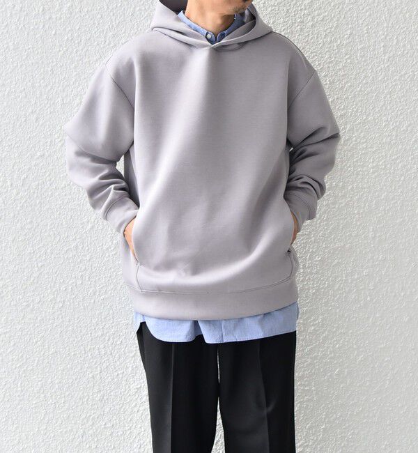 SHIPS any「SHIPS any: カラー ダンボール スナップ プルオーバー パーカー 25AW◇」|パーカー|