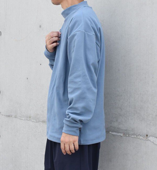 SHIPS any「【WEB限定】SHIPS any: ブラッシュド スムース モックネック Tシャツ(ロンT)◇」|Tシャツ・カットソー|