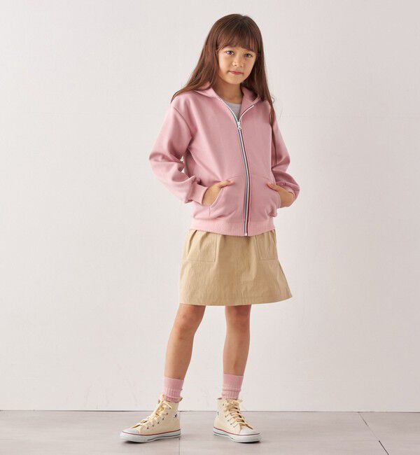 SHIPS any「SHIPS any:〈洗濯機可能〉ワンポイント 刺繍 ポンチ ジップ パーカー <KIDS>◇」|パーカー|