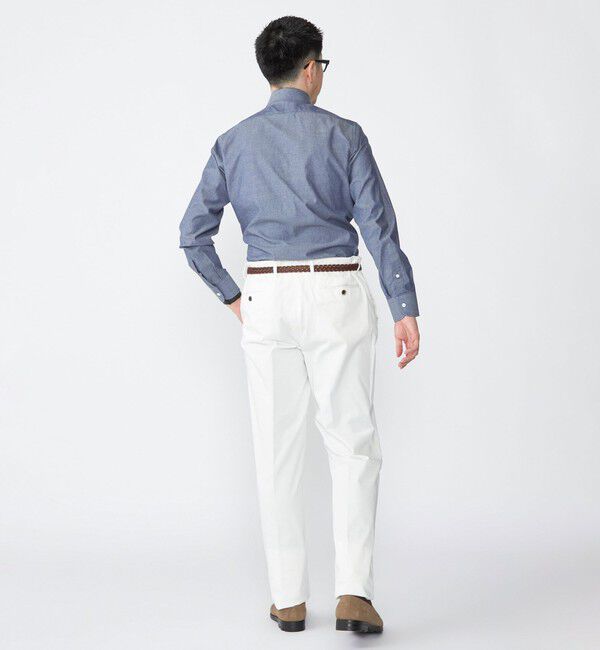 SHIPS「SHIPS: ダンガリー ワイドカラー シャツ」|シャツ・ブラウス|