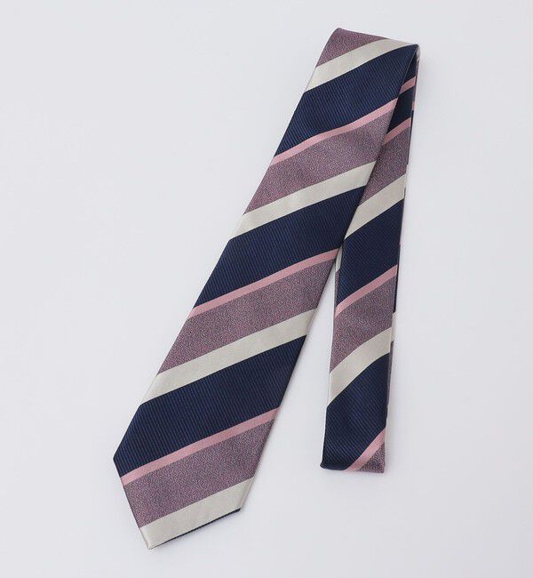 SHIPS Colors 「SHIPS Colors:シルク ストライプ ネクタイ 2◇」|ネクタイ・蝶ネクタイ|ピンク