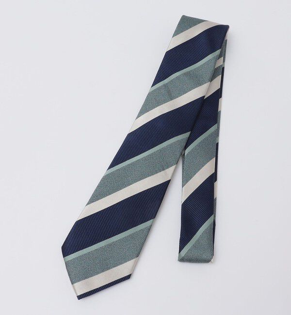 SHIPS Colors 「SHIPS Colors:シルク ストライプ ネクタイ 2◇」|ネクタイ・蝶ネクタイ|ライトグリーン