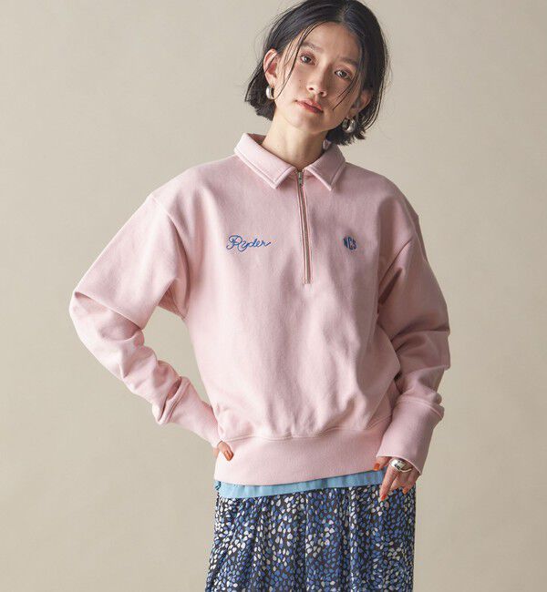 SHIPS for women「SHIPS NINE CASE:〈洗濯機可能〉ハーフ ジップ スウェット プルオーバー」|スウェット・ジャージ|