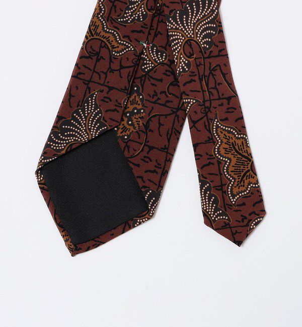 SHIPS「【SHIPS別注】Stefano Cau: バティック リーフ プリント ネクタイ」|ネクタイ・蝶ネクタイ|