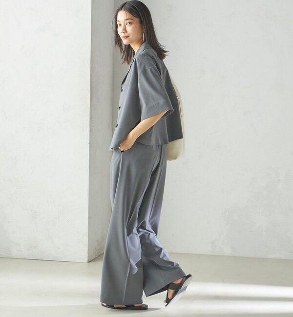 SHIPS for women「〈手洗い可能〉オープン カラー シャツ ジャケット」|シャツ・ブラウス|