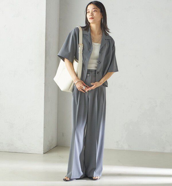 SHIPS for women「〈手洗い可能〉オープン カラー シャツ ジャケット」|シャツ・ブラウス|