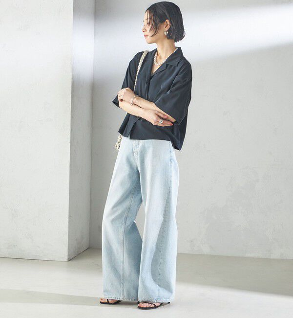 SHIPS for women「〈手洗い可能〉オープン カラー シャツ ジャケット」|シャツ・ブラウス|