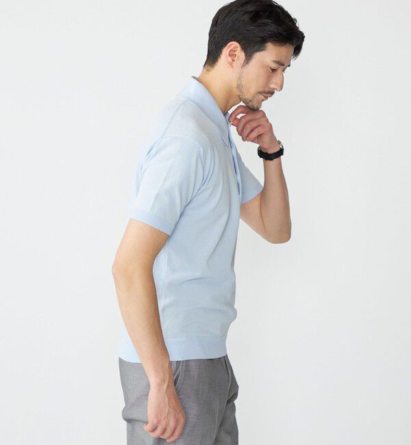 SHIPS「SHIPS: ICE COTTON ショートスリーブ ニットポロ」|ポロシャツ|