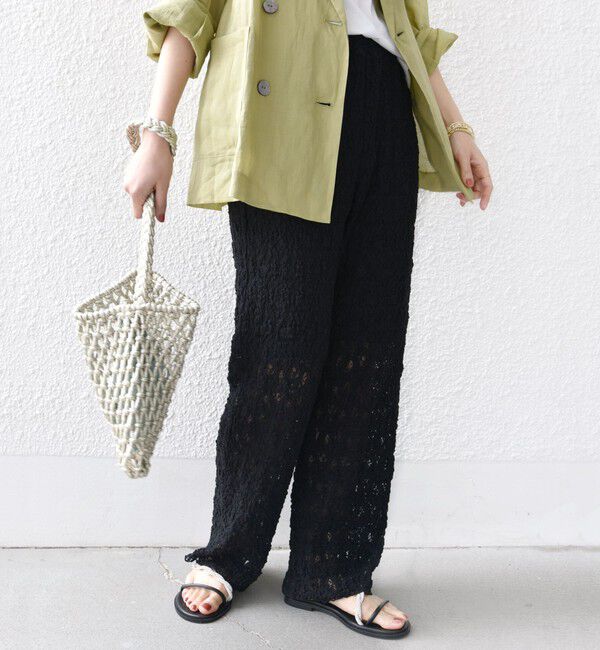 SHIPS for women「〈手洗い可能〉ラッセル レース イージー パンツ」|その他|