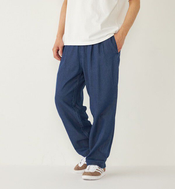 SHIPS Colors 「SHIPS Colors:ソフトタッチ デニム イージー パンツ」|デニム|