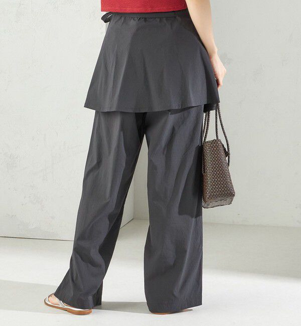 SHIPS for women「maroba:＜手洗い可能＞ラッシュ リボン ラップ スカート」|その他|