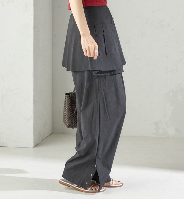 SHIPS for women「maroba:＜手洗い可能＞ラッシュ リボン ラップ スカート」|その他|