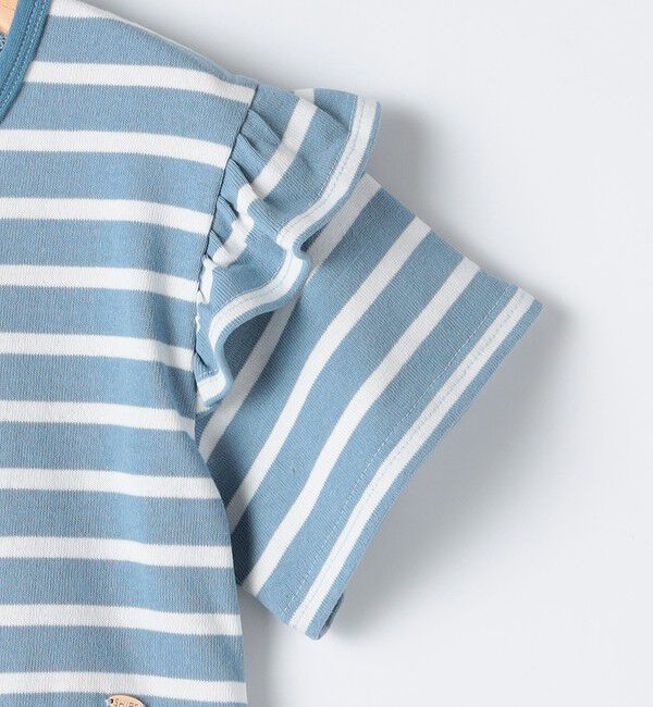 SHIPS KIDS「SHIPS KIDS:140～150cm / ボーダー フリル ワンピース」|ワンピース|