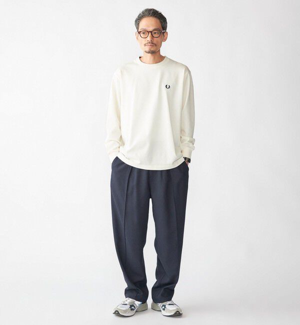 SHIPS「【SHIPS別注】FRED PERRY: ピケ ロングスリーブ T シャツ」|Tシャツ・カットソー|