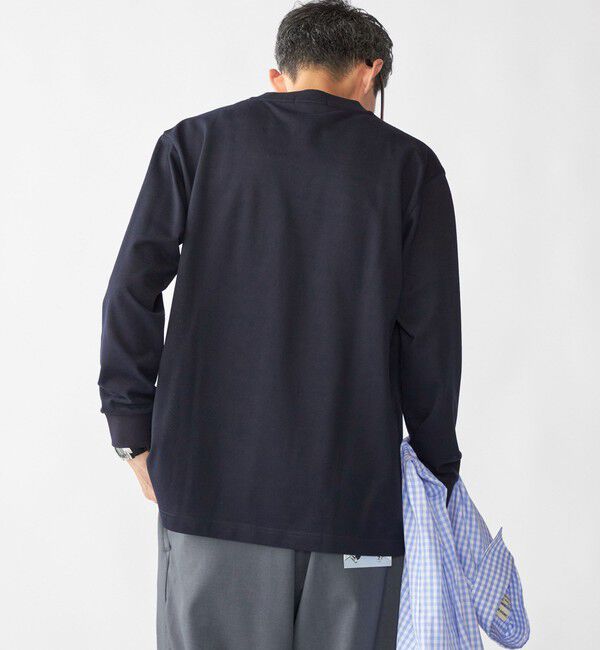 SHIPS「【SHIPS別注】FRED PERRY: ピケ ロングスリーブ T シャツ」|Tシャツ・カットソー|