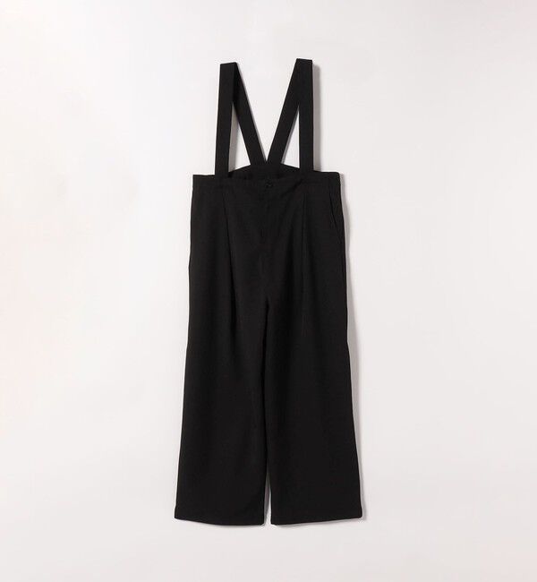 SHIPS any「UNIVERSAL OVERALL:〈洗濯機可能〉サスペンダー タック サロペット 25AW」|オールインワン|ブラック